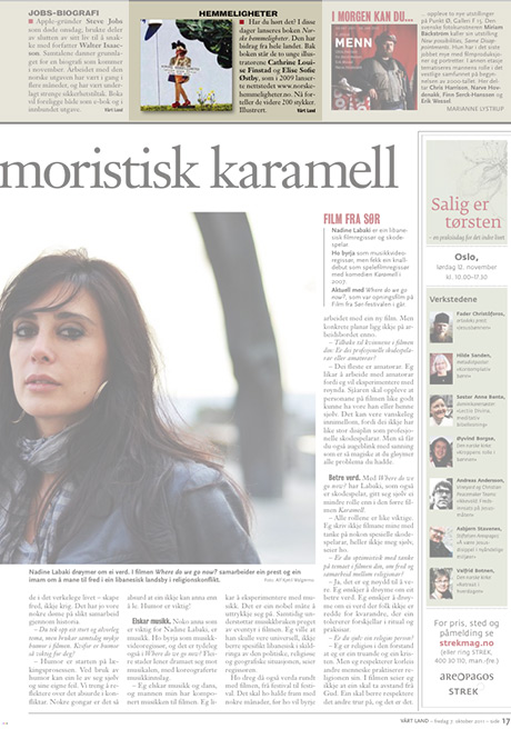 Sånn så det ut da Vårt Land skrev om bok NORSKE HEMMELIGHETER den 7. oktober 2011.